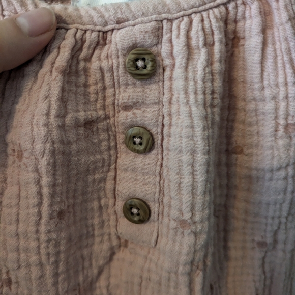 Emily & Oliver Dusty Pink 12M Overalls - Picture 3 of 8